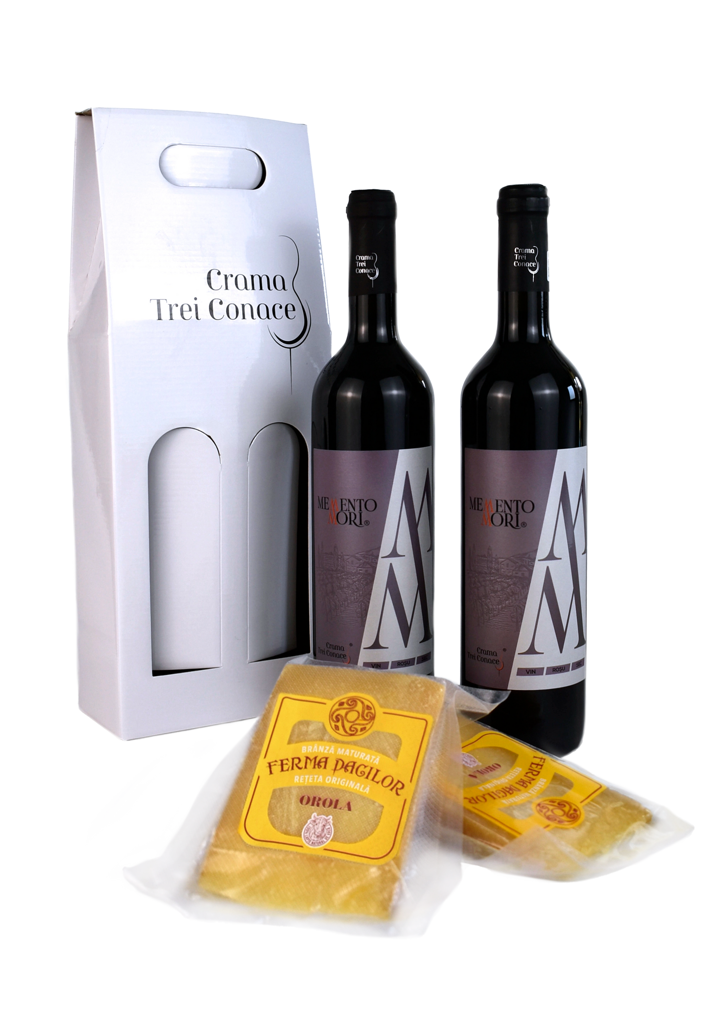 Pachet 1. Vin Memento Mori & Branza de vaca maturata